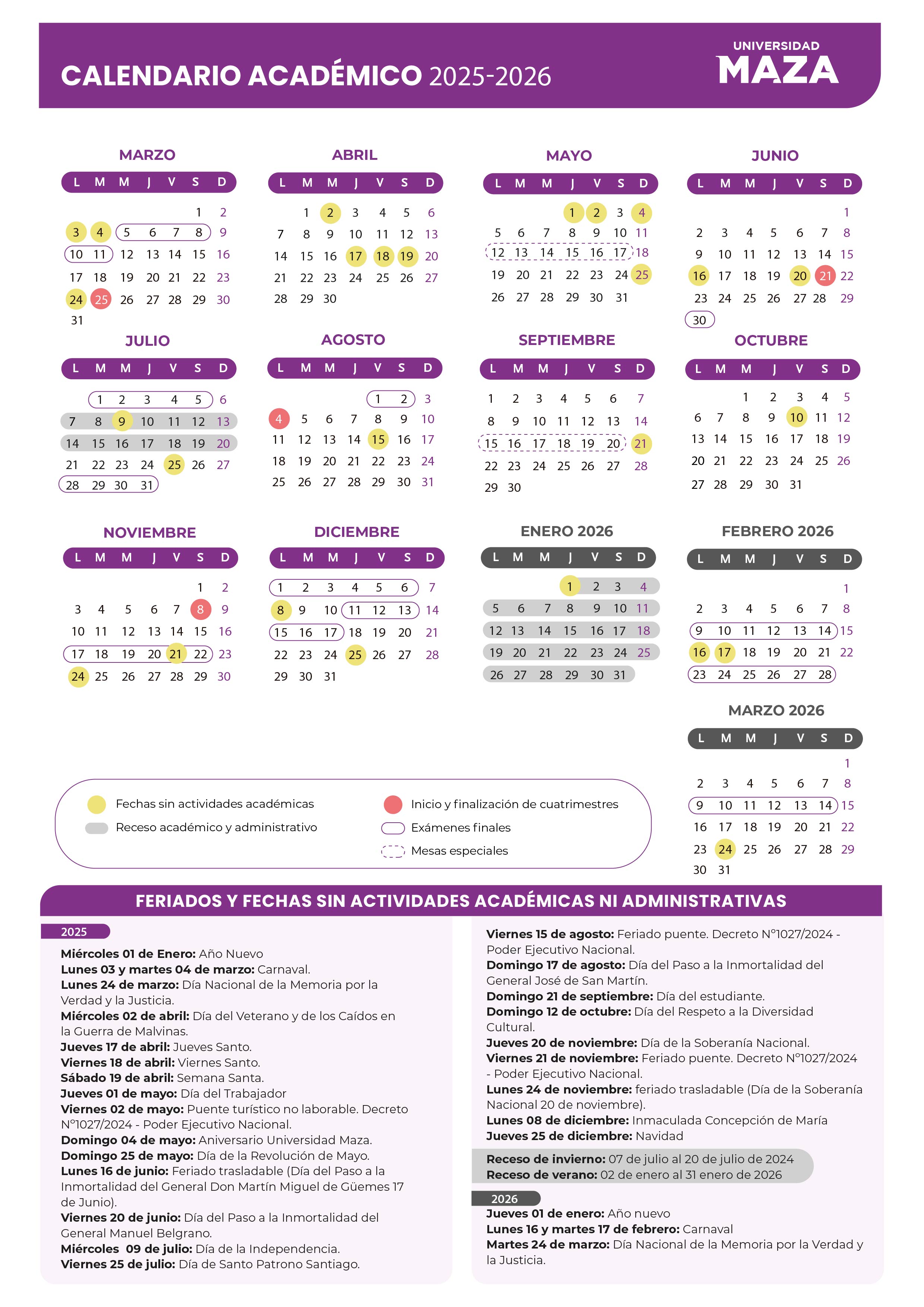 Calendario Acadmico