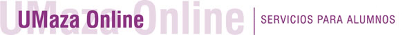 UMaza Online - Servicios para alumnos
